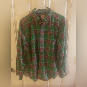 Woolrich Green and Red Plaid flannel  Men's Shirt